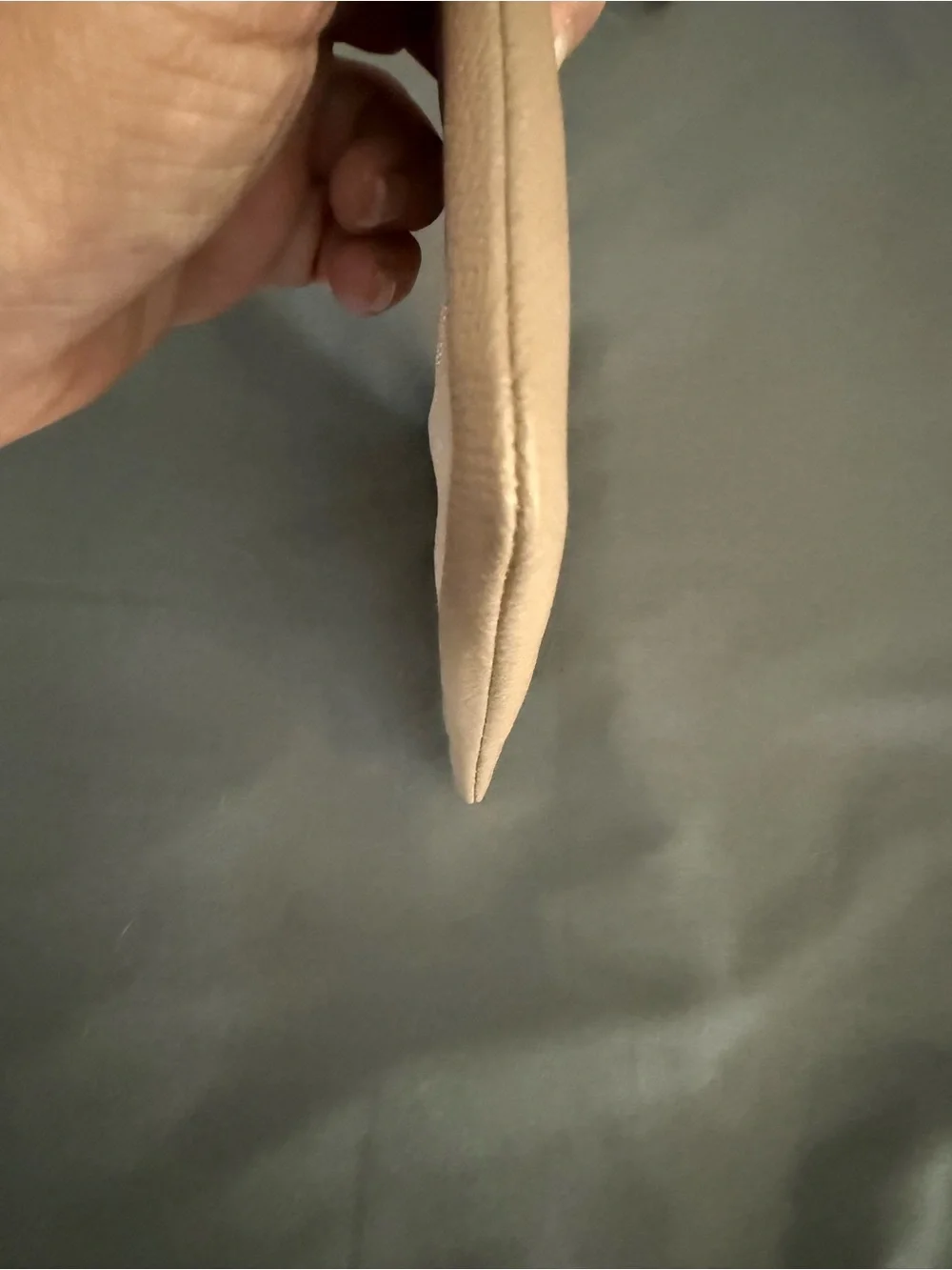 Coach Tan Leather Wristlet Pouch